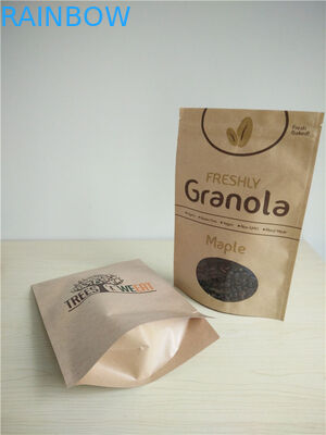 Мешки застежки -молнии верхние подгонянные бумажные с овальным окном для упаковывать семян квиноа