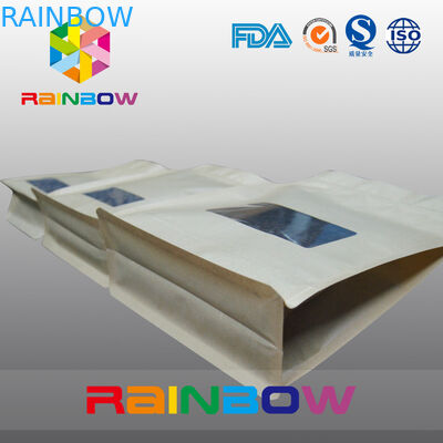 Мешок кофейного зерна бумаги корабля блока нижний упаковывая с застежкой -молнией и ясным Winow