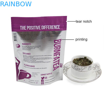 Напечатанный пакетик чая Mylat упаковывая с Ziplock, изготовленным на заказ Reclosable чаем упаковывая пакет Doy