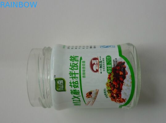 Водоустойчивые ярлыки сокращения жары PVC для бутылки сыра Beancurd соуса стеклянной
