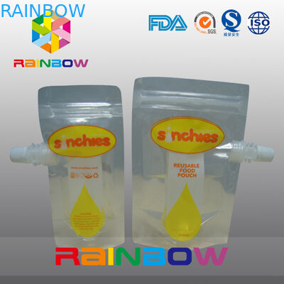 Стойте вверх жидкостный мешок сока, печатание гравуре мешков напитка молний