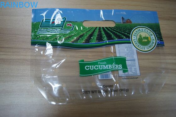 Застежки -молнии хранения свежих фруктов качества еды мешок прозрачной Vegetable пластичной упаковывая