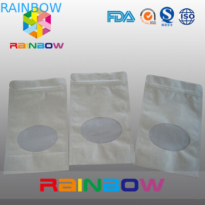 Мешок Брайна Kraft бумажный стоит вверх упаковывая мешок с застежкой -молнией, Ziplock мешком для конфеты/еды