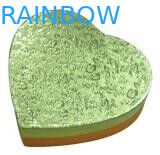 ecorative рециркулированная роскошью коробка подарка бумажная, зеленая бумажная коробка для шоколада