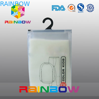 Замороженные мешки PVC пластичные упаковывая вися мешок с Ziplock для ткани малышей