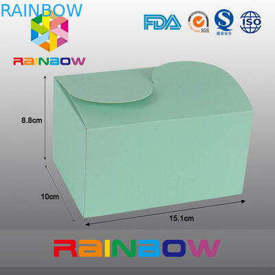 Зеленая коробка Kraft бумажная для упаковывать подарка, подгонянное печатания и размера