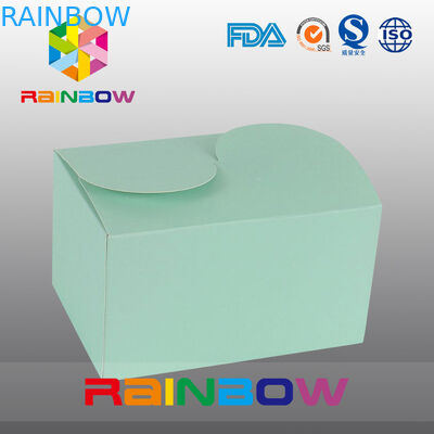 Зеленая коробка Kraft бумажная для упаковывать подарка, подгонянное печатания и размера