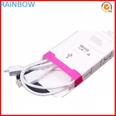 Складная коробка заряжателя автомобиля бумажной коробки упаковывая упаковывая с напечатанным логосом