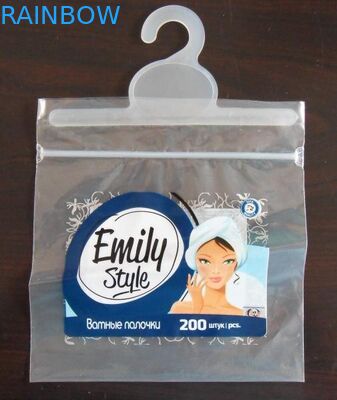 Пластичные ясные colthes уплотнения сжатия упаковывая мешок с вешалкой/сползая застежку -молнию