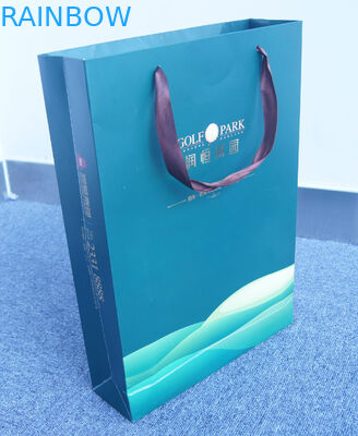 Хозяйственные сумки бумаги Kraft плоского дна напечатанные изготовленные на заказ с Drawstring