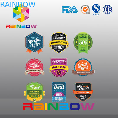 Бумажный ярлык бумаги стикера магнита, скачками ярлык вина шелковой ширмы для здоровой еды