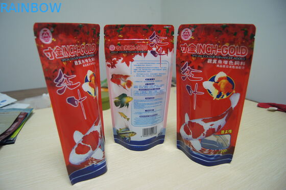 Напечатанное яркое стоит вверх мешок упаковки еды любимчика приманки рыб алюминиевой фольги замка застежка-молнии