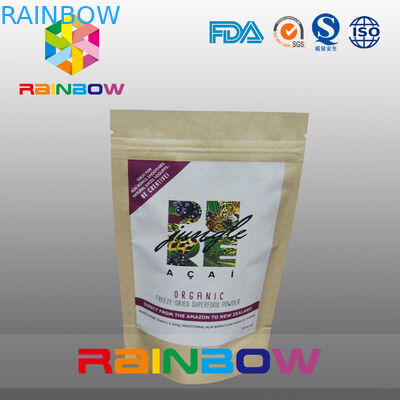 Напечатанный подгонянный мешок упаковки еды Doypack застежки -молнии бумажных мешков