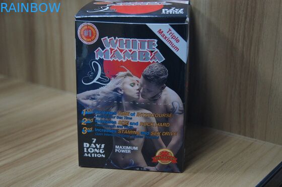 Коробки бумажной коробки дисплея пилюлек повышения секса и пантеры карточек черной