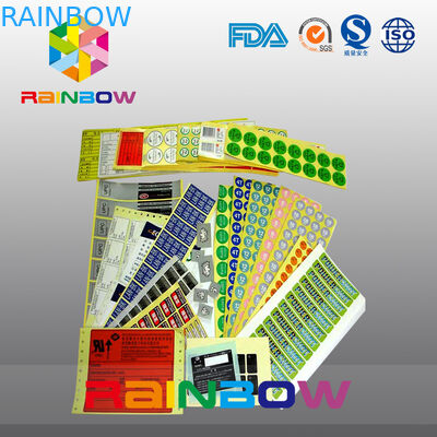 Таможня напечатала цветастой ярлыки еды собственной личности ярлыков втулки сокращения прокатанные липкой бумагой