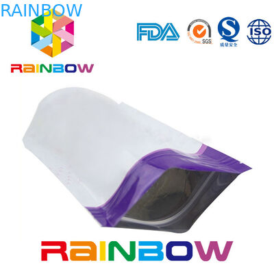 Лоснистый стоьте вверх дополнения упаковывая мешок порошка замка застежка-молнии мешка алюминиевой фольги