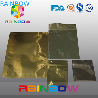 Упаковка мешка застежки -молнии мешка алюминиевой фольги золота анти- статическая для электронных продуктов
