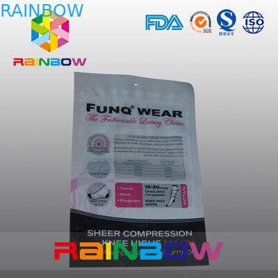 Красный и белый мешок окна Mylar пластичный с верхней частью застежки -молнии для еды/свежего Pleeled Garllic