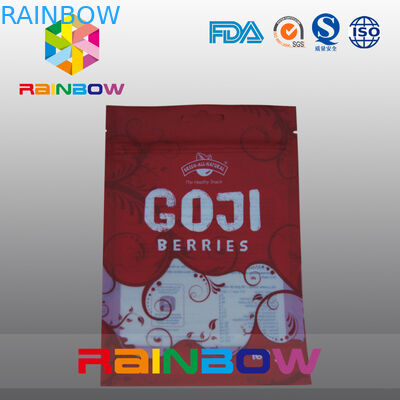 Красный и белый мешок окна Mylar пластичный с верхней частью застежки -молнии для еды/свежего Pleeled Garllic