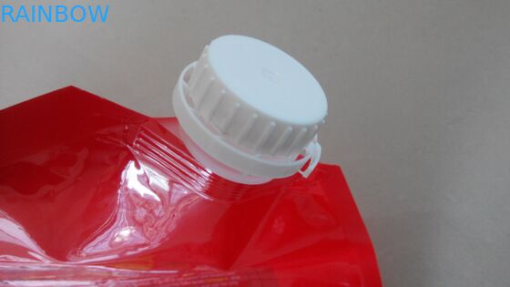 Напечатанный логос стоит вверх мешок Spout с ручкой для пищевого масла 4.5L/Huile De Canola