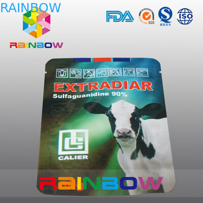 Молочная корова мешка еды любимчика алюминиевой фольги стоит вверх упаковка еды