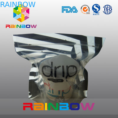 Стоьте вверх мешки лоснистого мороженного пластичные упаковывая с ясными окном и застежкой -молнией