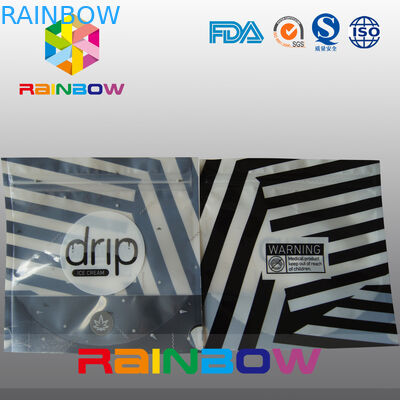 Нашивки зебры стоят вверх мешок потека Noni, стильный составной мешок Mylar