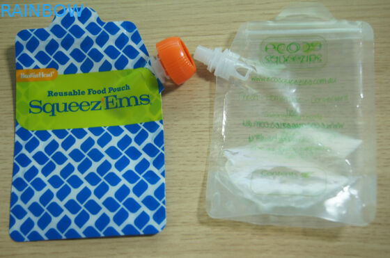 Resealable напечатанное качество еды стоит вверх Ziplock таможня мешков Spout стороны еды младенца