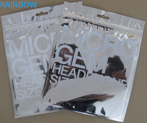 Мешок прозрачного переднего дисплея пластичный косметический упаковывая с застежкой -молнией