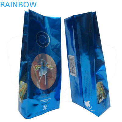 Мешок кофе фольги нестандартной конструкции с одним клапаном путя дегазируя, зеленым цветом/чернотой