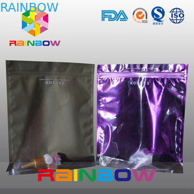 Resealable стоьте вверх мешки дисплея малые косметические с застежкой -молнией и окном