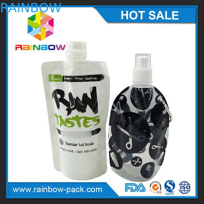 Стоьте вверх многоразовый мешок Spout еды младенца упаковывая с застежкой -молнией на верхней части