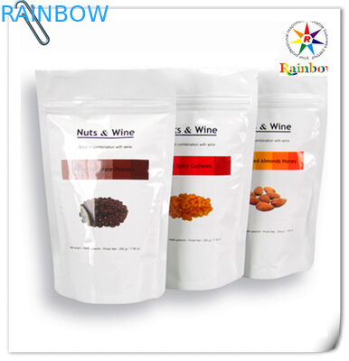 Черный стоьте вверх мешок фольги Matt Kraft упаковывая с зазубриной замка/разрыва застежка-молнии