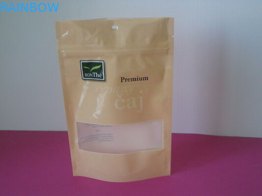 Recyclable прокатанный упаковывать мешка алюминиевой фольги стоит вверх мешок Matt Mylar с окном