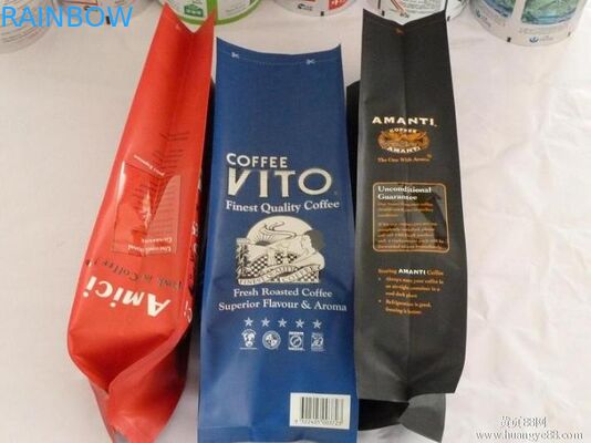 Прокатанный бортовой мешок фольги Gusset упаковывая мешки Matt Mylar для хранения еды