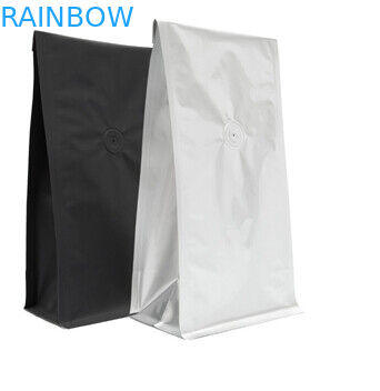 Жара мешка кофе бумаги Kraft плоского дна - загерметизированный упаковывать качества еды