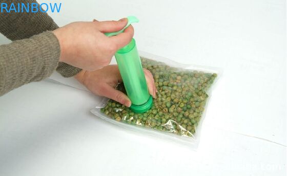 Ламинированные 3-сторонние вакуумные насосные воздушные пакеты пищевые вакуумные уплотнительные пакеты для рыб / овощей