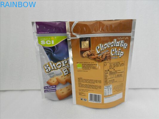 Ресеалабле пластиковая упаковка мешка фольги стоит вверх сумки прокатанные алюминиевой фольгой Зиплок