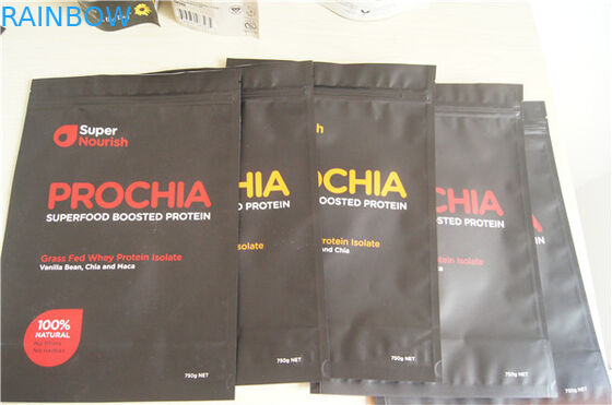 Подгонянное печатание стоит вверх мешок мешка фольги упаковывая для порошка протеина