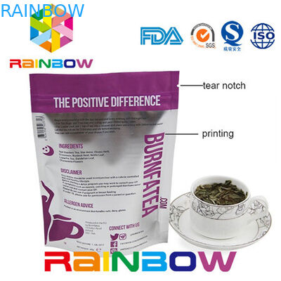 Мешок алюминиевой фольги мешка бортового Gusseted чая бумаги Kraft пакета Doy упаковывая пластичный Ziplock