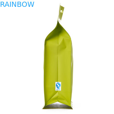 Мешки чая бумаги Kraft упаковывая стоят вверх алюминиевые мешки пластичный упаковывать с ziplock