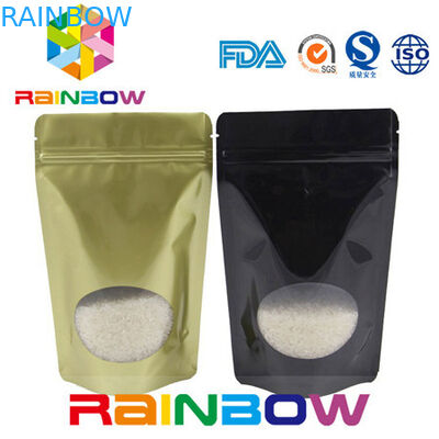 подгонянные напечатанные мешки алюминиевой фольги упаковывая с ziplock и ясным окном