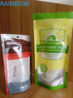 Стоьте вверх пластмасовый контейнер заполненный с семенами конопли/мешками Noni с застежкой -молнией