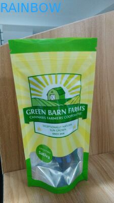 Изготовленной на заказ нижней мешки Mylar Gusset прокатанные алюминиевой фольгой Ziplock с ясным окном