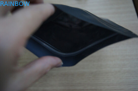 Пакетики чая алюминиевой фольги упаковывая/стоят вверх мешок кофе Matt черный пластичный с замком застежка-молнии