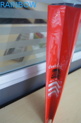 Подгонянные бортовые мешки кофе алюминиевой фольги gusset с клапаном, красным зеленым цветом