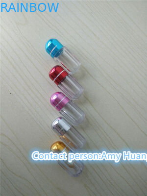 Пустая жесткая желатинная капсула бутылка Контейнер для секс-пилюль с крышкой из алюминиевой фольги