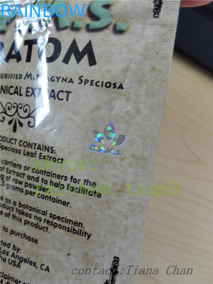 Алюминиевая фольга стоит вверх мешок для увеличенного порошка kratom извлеченного от kratom