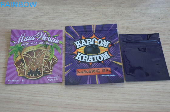 мешок порошка 3g Xxx Kratom Ziplock/мешок травяного ладана Kratom упаковывая
