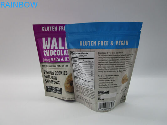 Метка частного назначения стоит вверх мешок молнии, алюминиевая фольга упаковки еды закуски